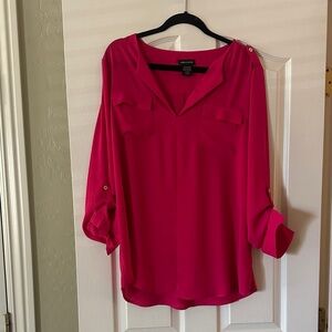 Lord & Taylor Women's Fuchsia Blouse XL